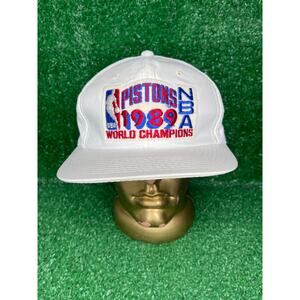 Vintage Detroit Pistons 89 NBA World Champions Snap Back Hat Sports Specialties